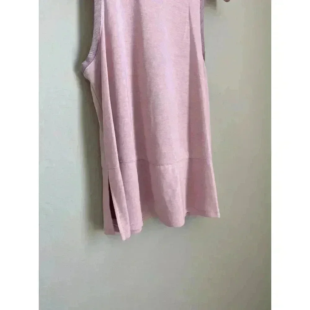 Refinery29 Peplum Double Knit Tank Top Pink Size X-Large — image 4 of 8